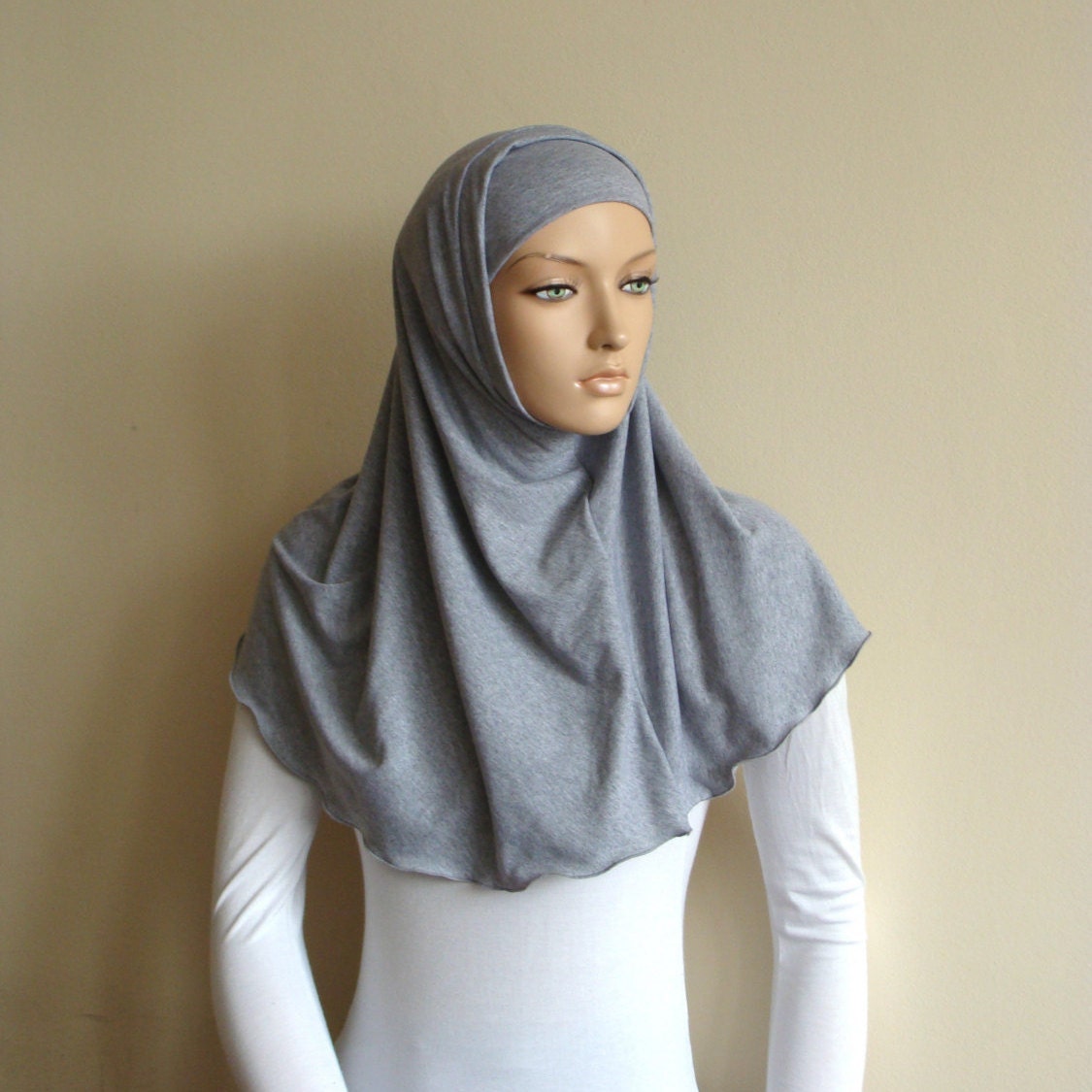 Arabe One Piece Amira hijab femmes prêts écharpe Enfiler instantanée foulard chapeau 