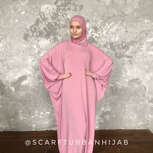Dark pink Green Prayer dress, Farasha Caftan, Khimar dress, Muslim dress, Plus Size dress,abaya Maxi Dress,Modern hijab, Burqa, Namaz
