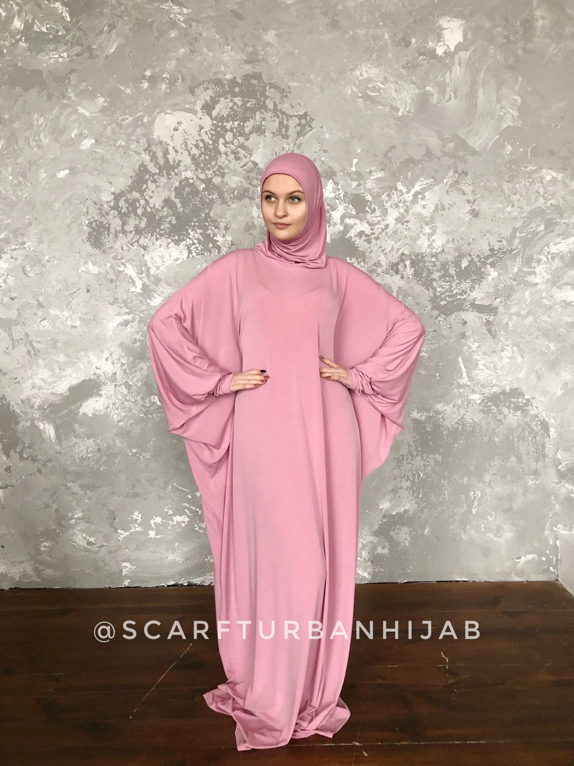 hot pink dress with hijab Pink beach dress for eid