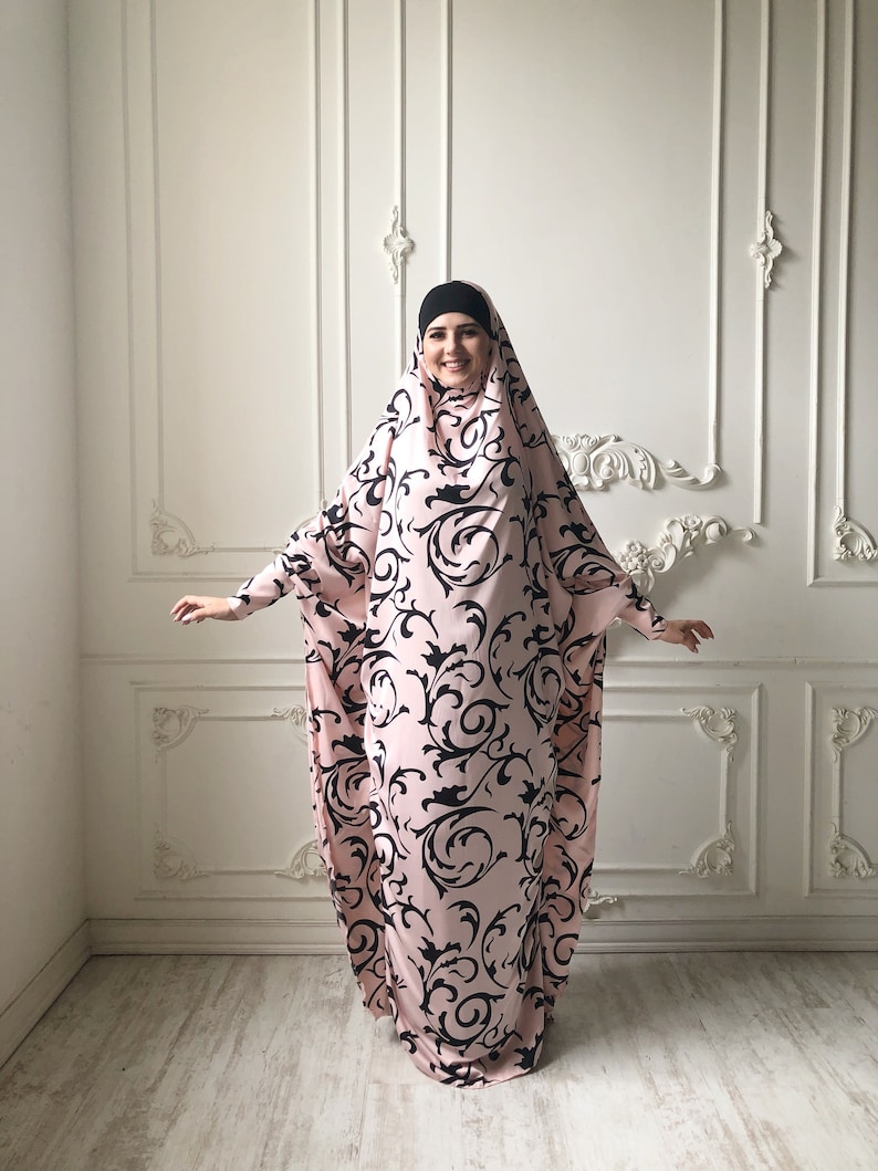 NEW Silk Jilbab Limited Additional Pink Silk Khimar Muslim Etsy