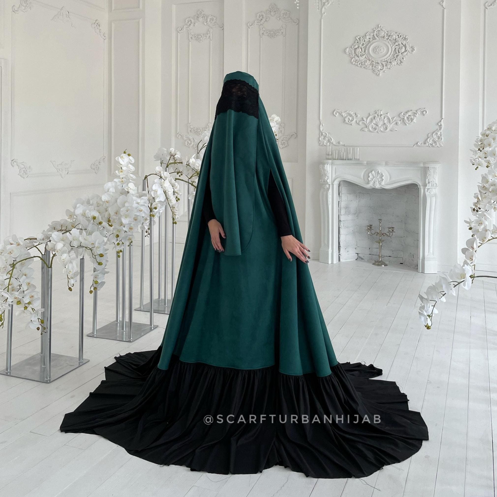 Emerald Green Jilbab - Etsy