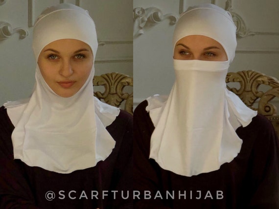 white Undercap hijab cap