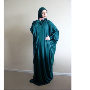 Green Prayer dress, Farasha Caftan, Khimar dress, Muslim dress, Plus Size dress,abaya Maxi Dress,Modern hijab, Burqa, Namaz
