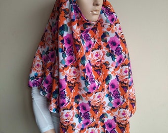 Colorful light viscose fabric hijab