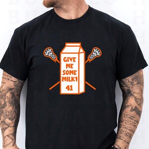 Give Me Some Milk Connor Farrell Buffalo Bandits Lacrosse Shirt, Milk Man Mens Women’s Bandits Shirt, Bandits Sweatshirt, Bandits Fan Gift