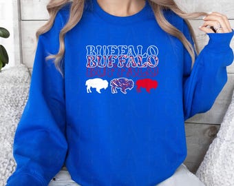 Roaming Buffalo Football Tee, Mens Women's Buffalo Shirt, Buffalo Sweatshirt, Buffalo Game Day Tee, 716 Buffalo NY Gift
