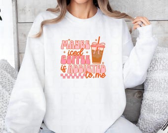 Camiseta para adictos al café helado, Camiseta gráfica de café para mujer, Camiseta reina de la cafeína, Mamá necesita café, Camiseta divertida para amantes del café