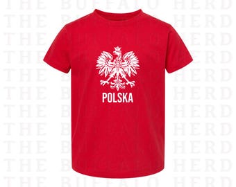 Kids Polska Polish Falcon Shirt, Baby Polish Pride Tee, Polska Heritage T-Shirt, Kids Poland Sweatshirt, Poland Roots Tee