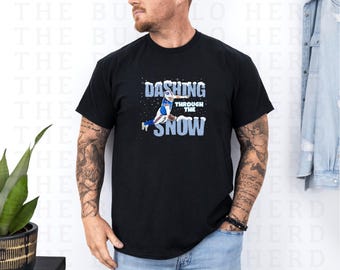 Dashing Through the Snow Shirt, Buffalo Football Shirt, Women’s Buffalo Sweatshirt, Mens Let’s Go Buffalo NY Gift, Buffalo Fan