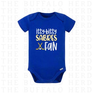 Itty Bitty Buffalo Sabres Hockey Baby Bodysuit, Buffalo Hockey Tee, Baby Hockey Outfit, Girls Boys Buffalo Apparel, 716 Buffalo NY