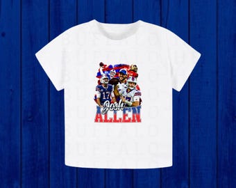 Kids Josh Allen Buffalo Football Shirt, 716 Buffalo Baby Gift, Youth Buffalo Kids Apparel, Toddler Let's Go Buffalo NY Sweatshirt