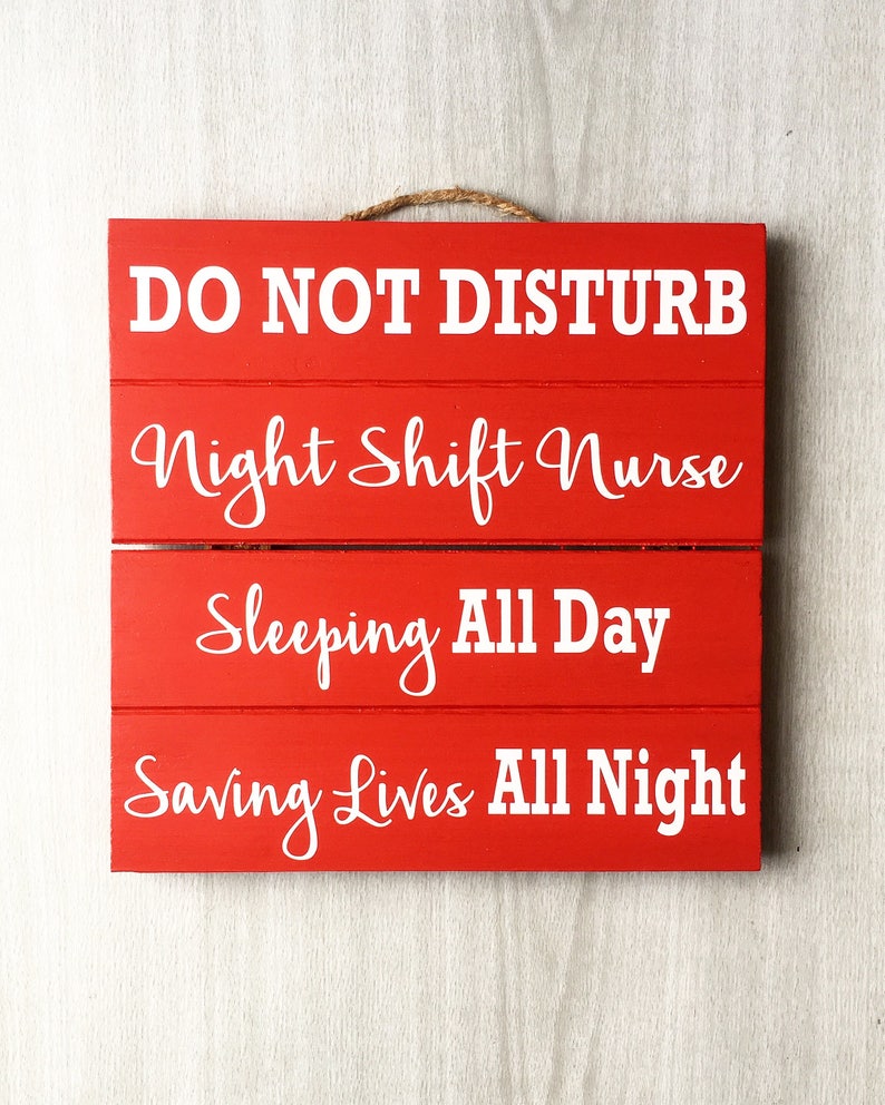 Nurse Gifts Do Not Disturb Sign Front Door Gift For Image 0