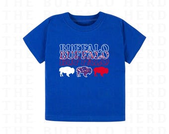 Kinder Buffalo Fußball Shirt, 716 Baby Buffalo NY Geschenk für Fan, Kleinkind Mädchen Buffalo Fußball T-Shirt, Junge Büffel Tailgate Zahnrad, Jugend T Shirt