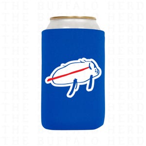 Josh Allen Potato Buffalo Football Beer Can Sleeve, Buffalo Slim Can Cooler, Skinny Can Holder, 716 Buffalo NY Gift, Buffalo Beer Cooler