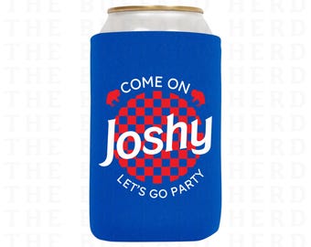 Joshy Josh Allen Buffalo Football Beer Can Holder, Slim Can Sleeve, Skinny Can Cooler, 716 Buffalo NY Gift, Custom Tailgate Gear