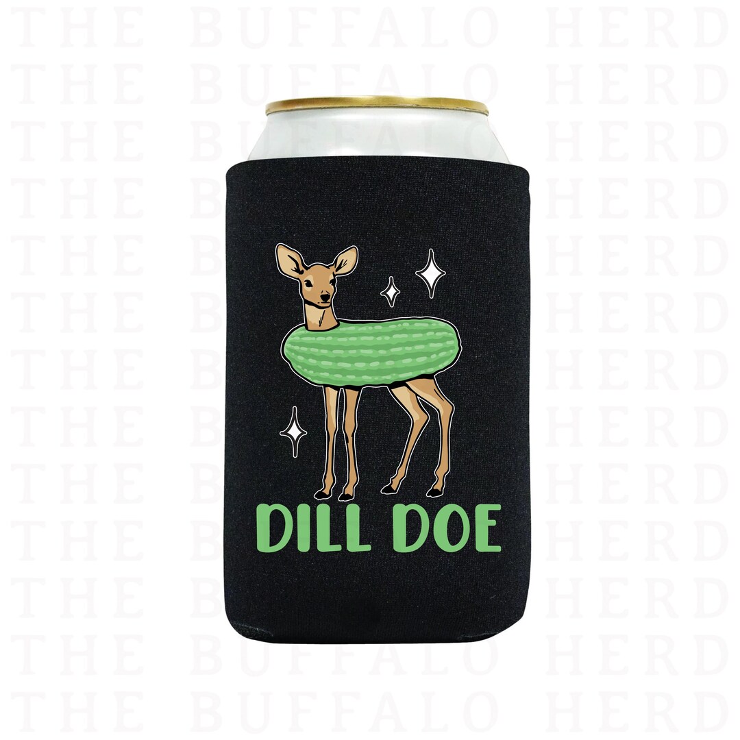 Dill Doe Beer Can Holder | Beverage Holder | Slim Can Cooler - Etsy