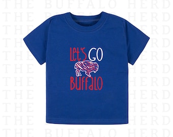 Kinder Let's Go Buffalo Football Shirt, 716 Baby Buffalo NY Geschenk für Fan, Kleinkind Mädchen Buffalo Fußball T-Shirt, Junge Buffalo Tailgate Zahnrad
