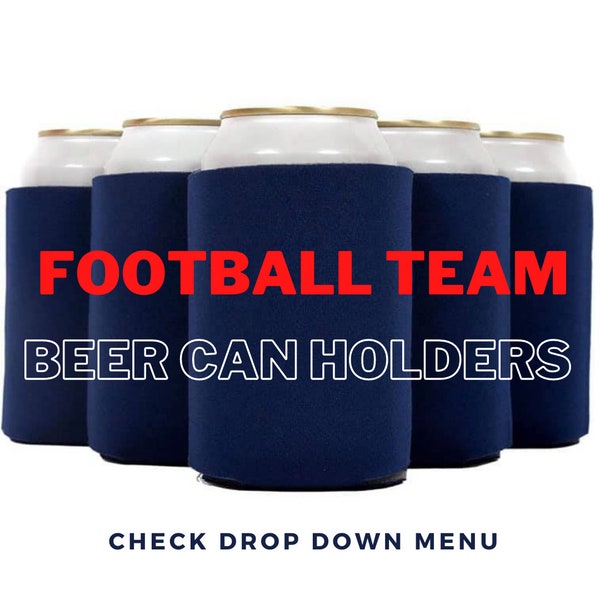 Football Beer Koozie Etsy