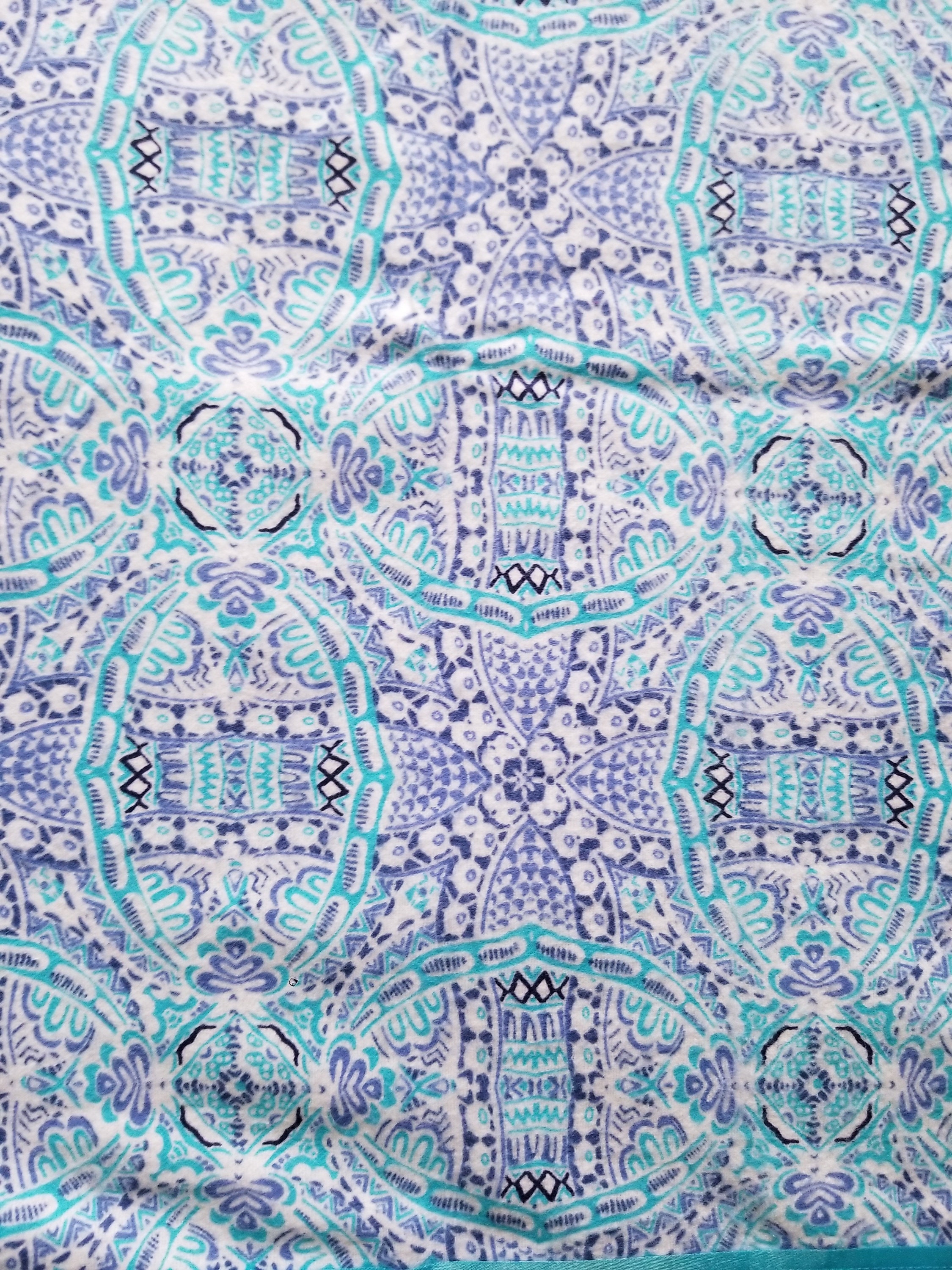 Purple and blue geometric pattern satin edge baby blanket Etsy