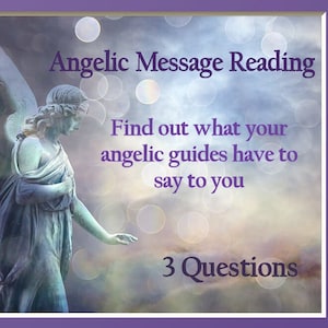 Angel Card Intuitive Reading 3 Questions, Digital Download by Isabella talks 2 angels