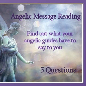 Angel Card Intuitive Reading 5 Questions, Angel Messages, Divine Insights,  Digital Download by Isabella talks 2 angels