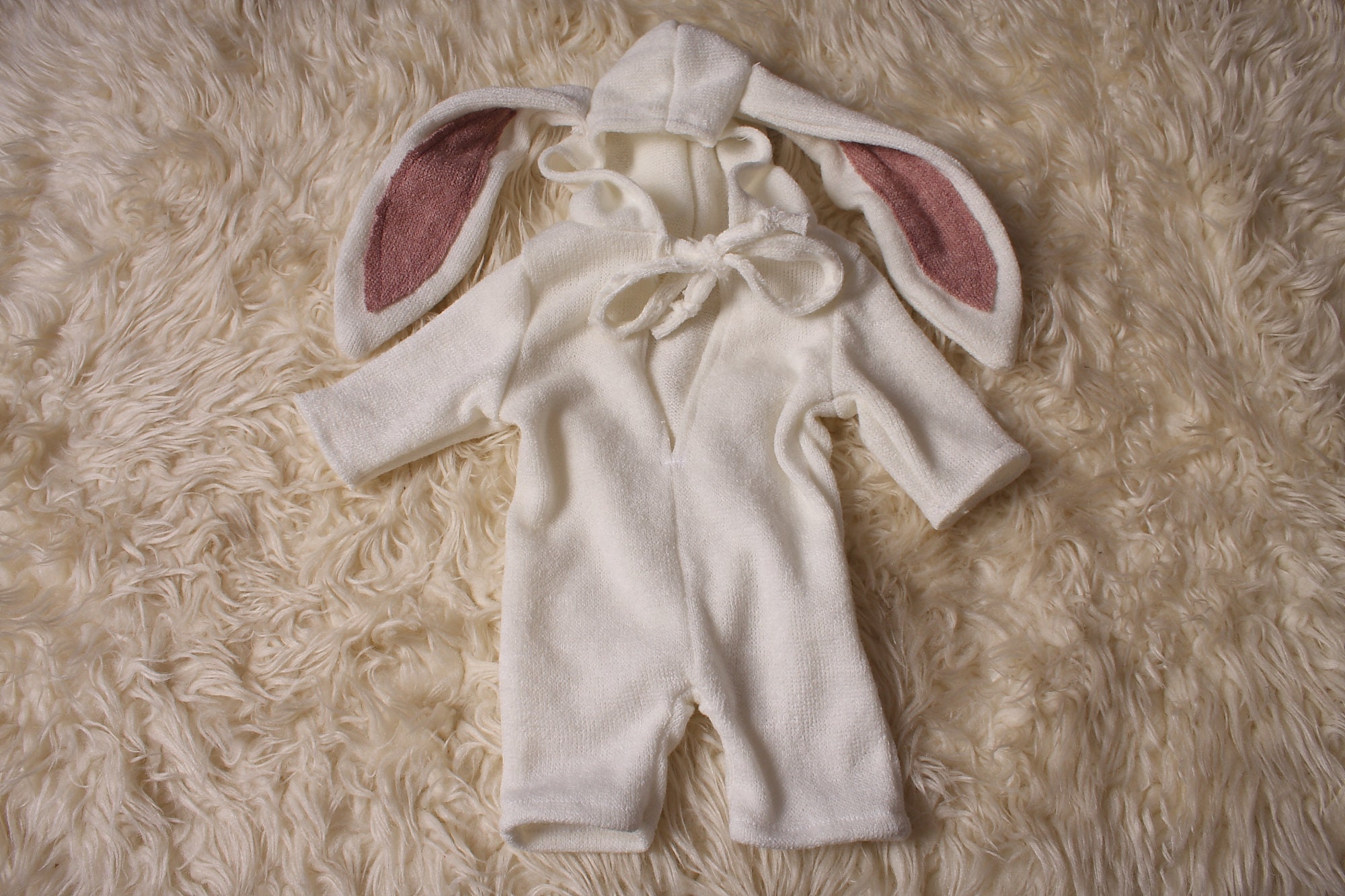 Bunny Romper,Photography Prop for easter.Newborn Baby Bunny Romper,Easter Bunny ,White Bunny Romper,Pink Bunny Romper,Hooded bunny romper