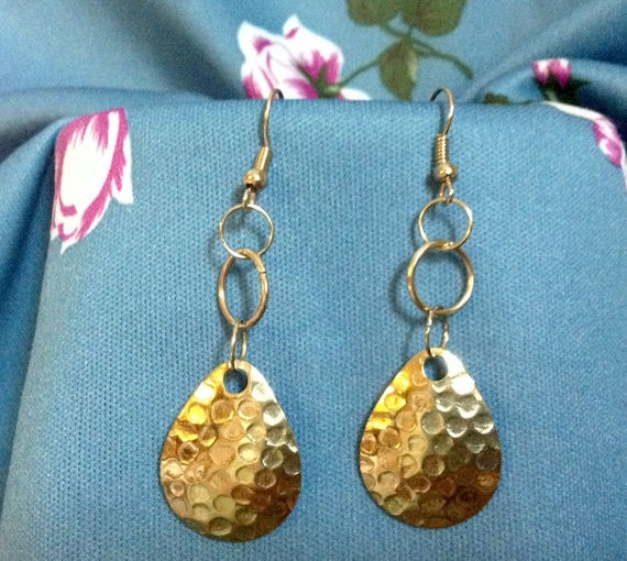 Gold Fishing Lure Earrings - Etsy