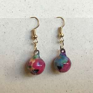 Tie-Dyed Bell Earrings