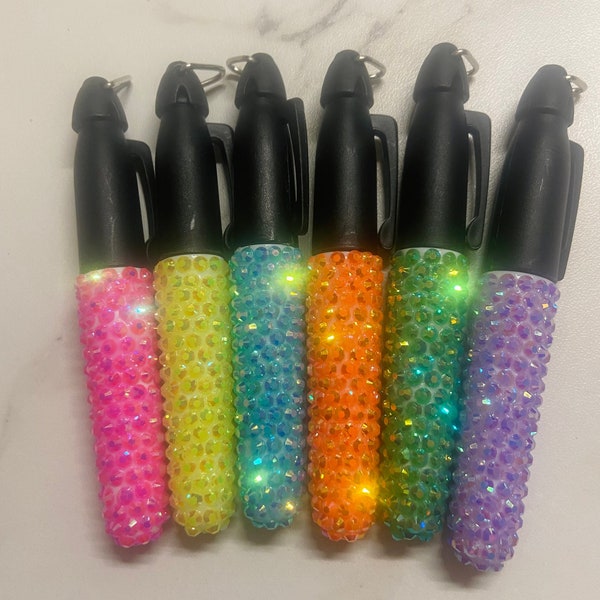 Blinged Mini Permanent Marker | Keychain