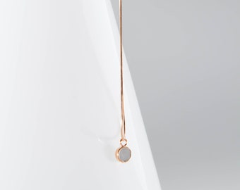 Collar de hormigón contemporáneo ORDINARIO con hormigón gris en oro rosa / joyería de hormigón, joyería contemporánea, estilo glamour