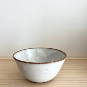 Small White Bowl-Ceramic Bowl-Pottery Bowl-Handmade Dinnerware-White Pottery-Dessert Bowl