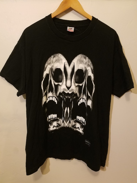 Vintage 1994 Sir Real Fashion Victim black skull s