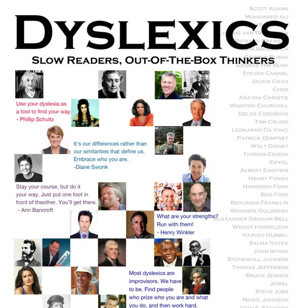 DYSLEXIQUES : Lecteurs lents Penseurs prêts à l'emploi
