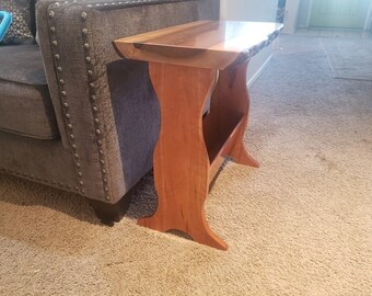 Live Edge Walnut Side Table