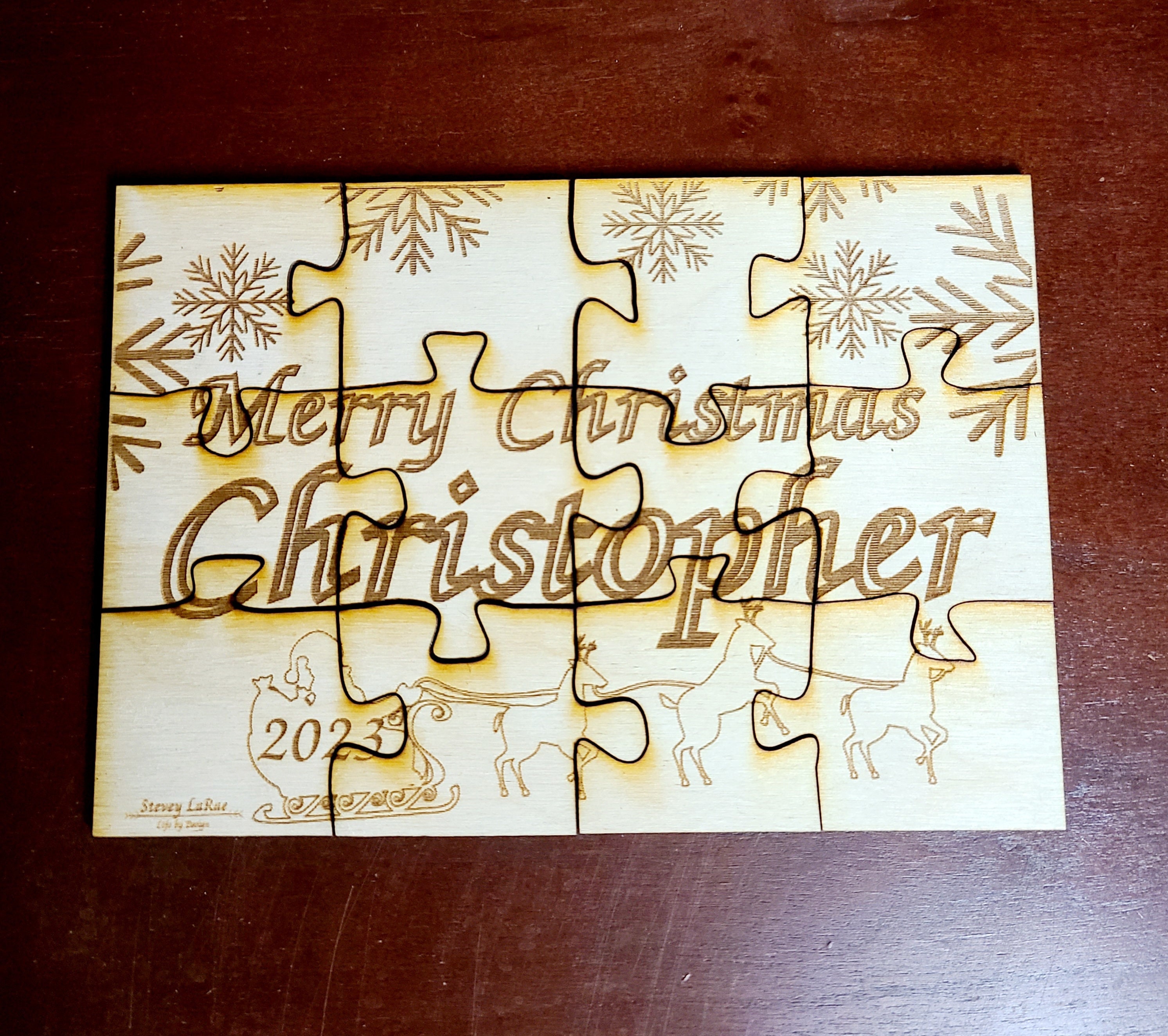 Personalized Christmas Puzzle Perfect Stocking Stuffer 6×4inch