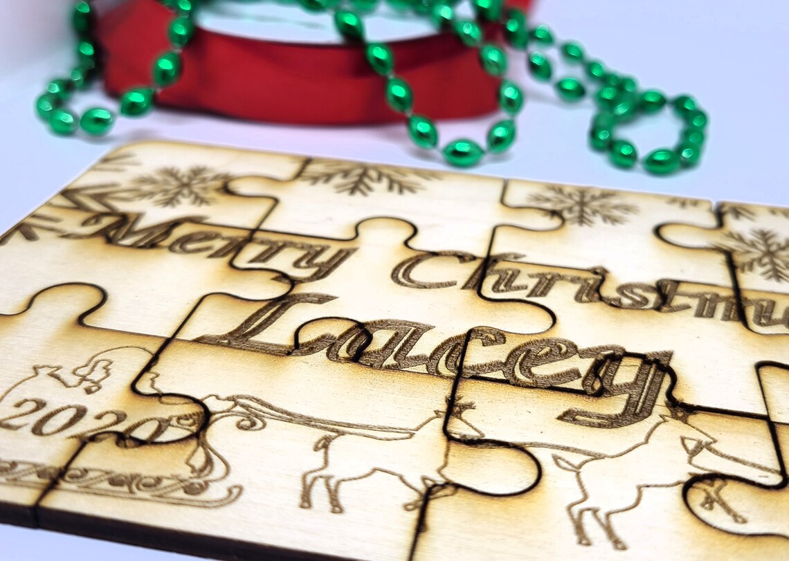 Personalized Christmas Puzzle Perfect Stocking Stuffer 6×4inch