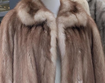 Vintage Stone Marten Coat, Full Length Luxury Outerwear | Rare Heirloom Piece