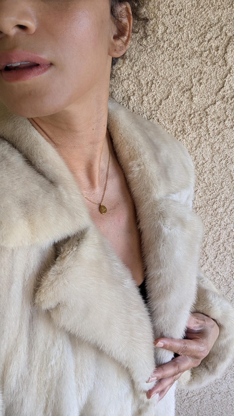 Vintage Pearl Grey Mink Stroller Coat | 1960s Full-Length Belted Fur | Elegant Luxury Winter Coat by Eluxurie Vintage Atelier image 3