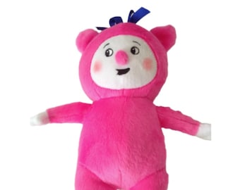 Oso de peluche rosa Billy Baby TV inspirado en Billy Bam Bam, juguete de peluche suave hecho a mano