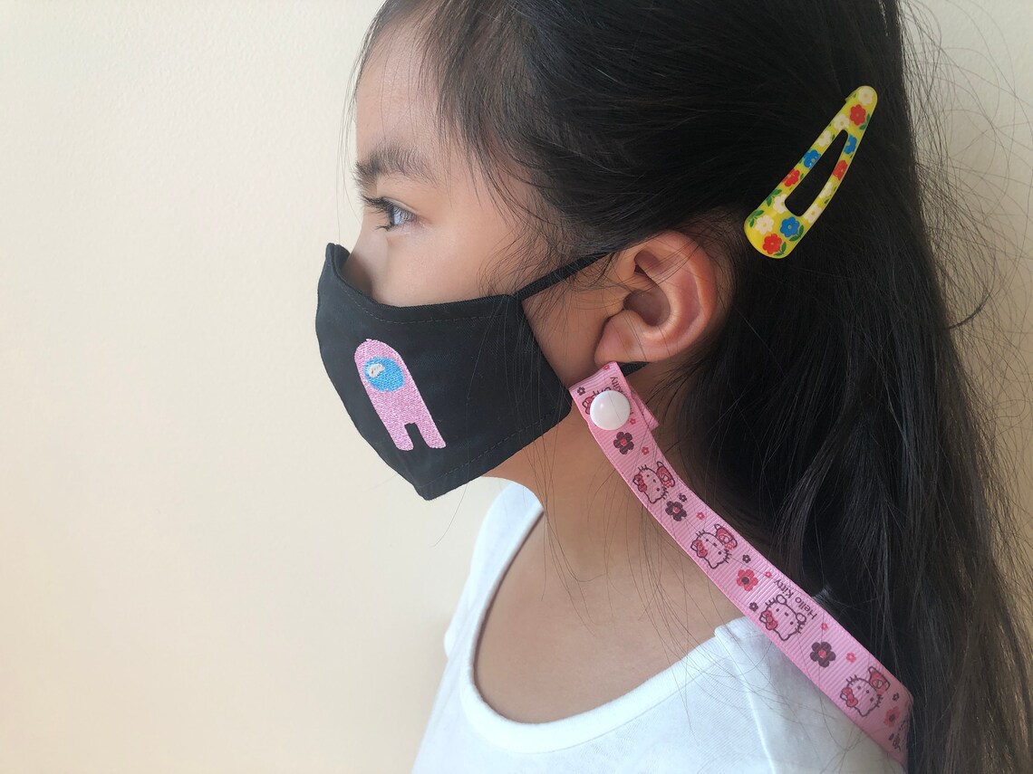 Set of 3 Breakaway Adjustable Mask Lanyard Masks for Kids and Etsy