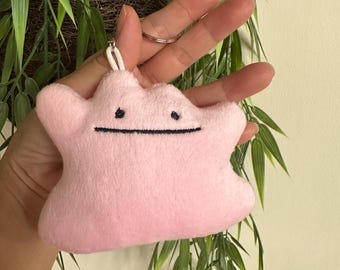 Ditto Plush Keychain Charm: 4" Soft Stuffed Toy