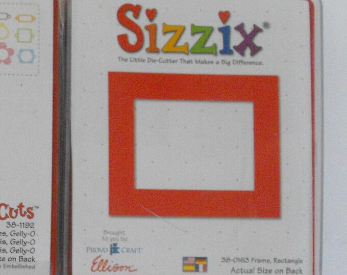 Sizzix Frame Original Sizzix Large Rectangle Frame Red Die Cut 38-0163 (2912) - Etsy