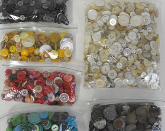 Buttons.  Various Colors, Shapes and Sizes.   (2716)