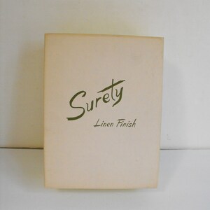 Vintage Linen Stationery Surety Linen Finish Pink and Yellow Partial Set 2775 image 2