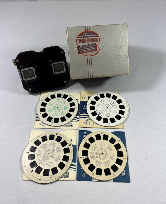 Vintage Sawyer's View-master Model C With Original Box Reel Sets