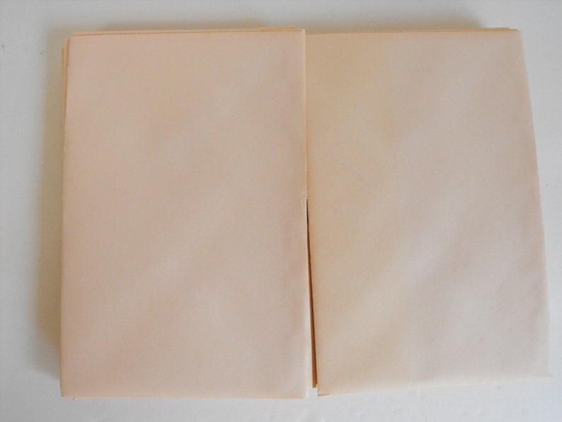 Vintage Linen Stationery Surety Linen Finish Pink and Yellow Partial Set 2775 image 10