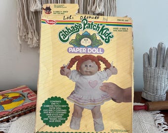 Cabbage Patch Kids Paper Doll with Clothes - Incomplete  (3958)