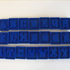 Original Sizzix Blue Letter Die Cuts Your Choice 2911 image 2