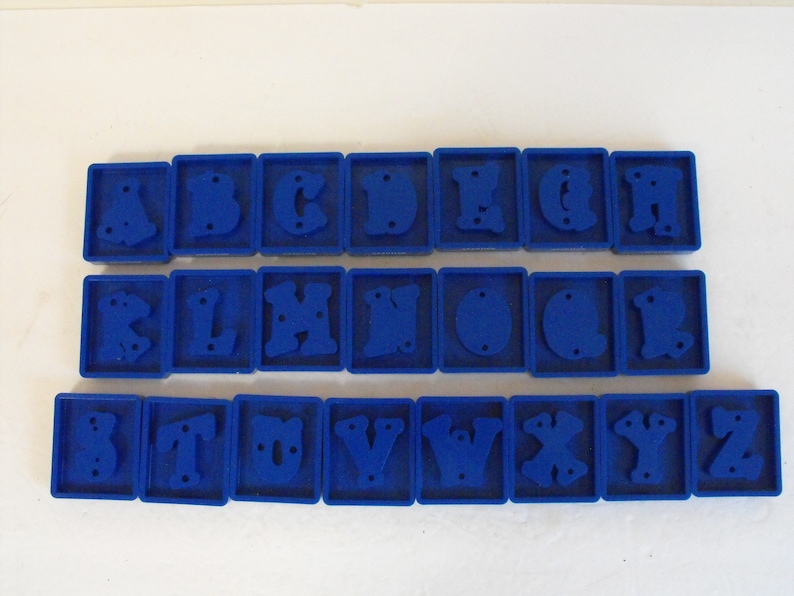 Original Sizzix Blue Letter Die Cuts Your Choice 2911 image 2