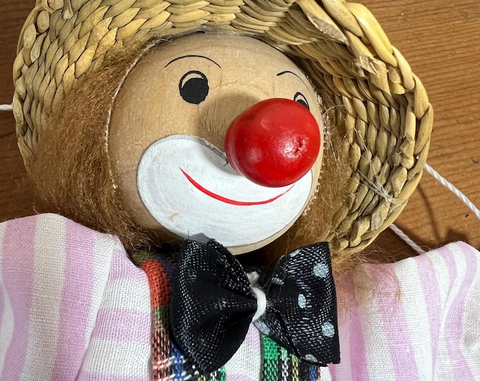 KOMBIUDA 6er-Set Holz-Clown-Marionetten – Blanko, Zum Basteln & Bemalen, Zugschnur-Spielzeug Für Kinder & Deko